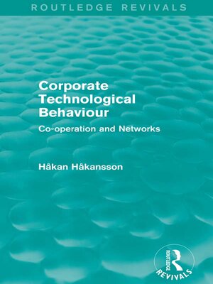 cover image of Corporate Technological Behaviour (Routledge Revivals)